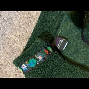 SALE L fuzzy green jacket